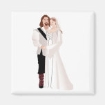 Mediaeval Lord And Lady Fridge Magnet