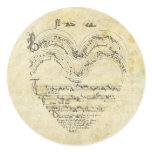 Mediaeval Manuscript Heart stickers