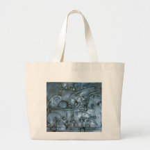 Mediaeval metal plate tote bag