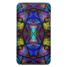 Mediaeval Stained Glass Digital Abstract Art Barely There iPod Cases