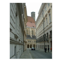 Mediaeval Street Post Card