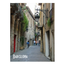 Mediaeval street postcard