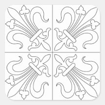 Mediaeval Sword Design Colorin-In Sticker