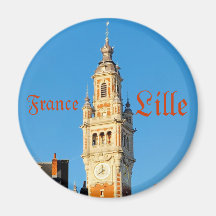 Mediaeval tower in Lille, France Magnet