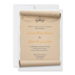 Mediaeval Wedding Invitations Pumpkin Carriage