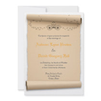 Mediaeval Wedding Invitations Pumpkin Carriage