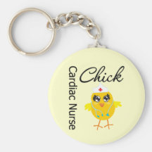 Medical Chick v1 Cardiac Nurse Keychains