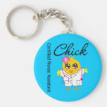Medical Chick v2 Certified Nurse Assistant Keychain