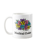 Medical Coder Blooms 2 mugs