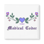 Medical Coders Blue CS Print magnets