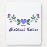 Medical Coders Blue CS Print mousepads