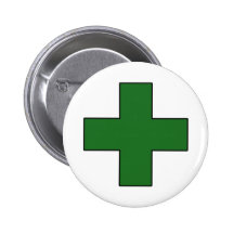 Medical Cross Medical Life Saving Guard Symbol Button