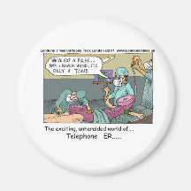Medical Emergency 4 Telephones Funny Gift Mug Card Magnets