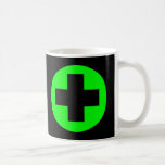 MEDICAL FETISH CROSS GREEN BLACK MUG