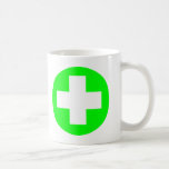 MEDICAL FETISH CROSS GREEN WHITE COFFEE MUG