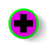 MEDICAL FETISH CROSS PINK GREEN BLACK