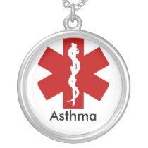Medical ID Alert Necklace - Asthma