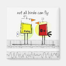 Medical Nurse Birds Fridge Magnet