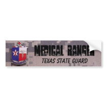 MEDICAL RANGER, TEXAS STATE GUARD ACU BUMPER STICKER