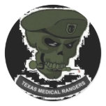 Medical rangers with skull round decals stickers