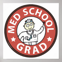 Medical School Grad (Male) Print