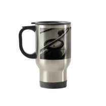 Medical Stethoscope, Black and White Coffee Mugs