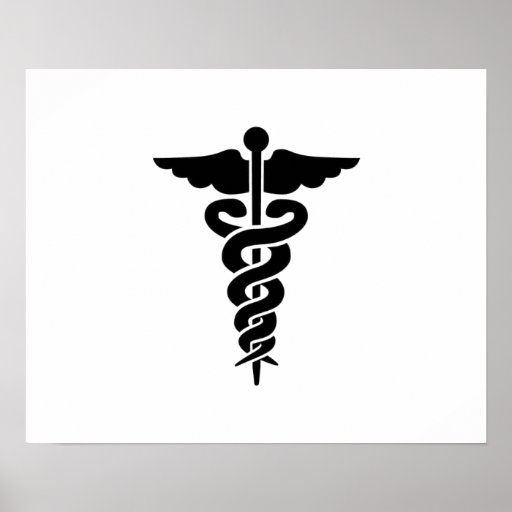 Medical Symbol Caduceus Print