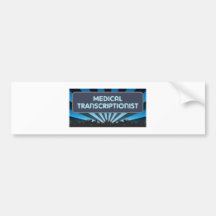 Medical Transcriptionist Marquee Bumper Sticker