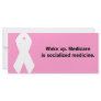 Medicare is socialized medicine rack card design