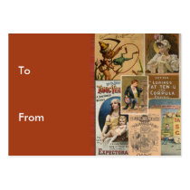 Medicinal Collage Gift Tag Business Card