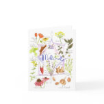 Medicinal Herbs Echinacea Poppy Garlic Notecard