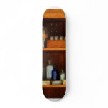 Medicine Cabinet with Asthma Medication skateboards