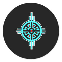 Medicine Wheel-Black Sticker