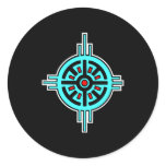 Medicine Wheel-Black stickers
