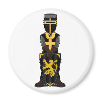 Medieval Black Knight Magnet