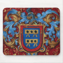 Medieval Coat of Arms Mouse Pads