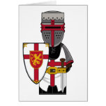 Medieval Knight in Helmet Card