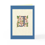 MEDIEVAL LETTER J GREETING CARDS