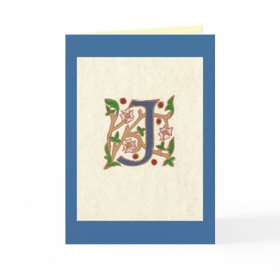 MEDIEVAL LETTER J CARDS by kates_kards