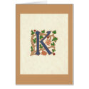 MEDIEVAL LETTER K cards
