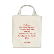 Meditate.Live purely. Be quiet.Do your work wit... Canvas Bags