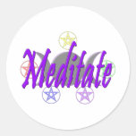 Meditate Stickers