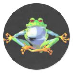 Meditating Frog Stickers