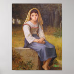 Meditation 1885 - Reproduction Print on Canvas