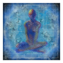 Meditation by T.Orr 5.25" Square Card & Envelope