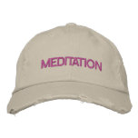 MEDITATION cap embroidered hats
