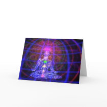 Meditation Man Greeting Card - 5x7