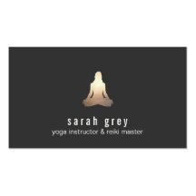 Meditation Pose Business Card