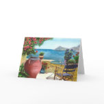Mediterranean view Card