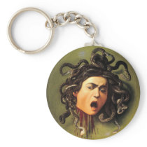 Medusa, Caravaggio Keychains